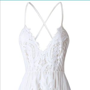 White Lace Romper